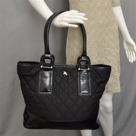 Burberry nylon tote black